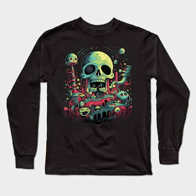 Bad Trip Funny Journey Long Sleeve T-Shirt by FrogandFog